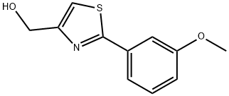 [2-(3-메톡시-페닐)-티아졸-4-일]-메탄올 구조식 이미지