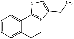 C-[2-(2-ETHYL-PHENYL)-THIAZOL-4-YL]-METHYLAMINE Structure