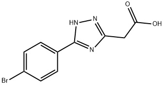 [5-(4-BROMO-PHENYL)-4H-[1,2,4]TRIAZOL-3-YL]-ACETIC ACID Structure