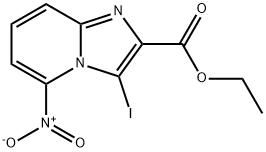 3-IODO-5-NITRO-IMIDAZO[1,2-A]PYRIDINE-2-CARBOXYLIC ACID ETHYL ESTER Structure