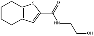 N-(2-hydroxyethyl)-4,5,6,7-tetrahydro-1-benzothiophene-2-carboxamide Structure