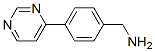 Benzenemethanamine, 4-(4-pyrimidinyl)- (9CI) Structure