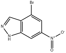 1H-Indazole,4-broMo-6-nitro- Structure