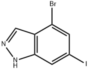 1H-인다졸,4-broMo-6-요오도- 구조식 이미지