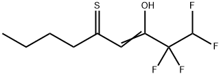3-Nonene-5-thione,1,1,2,2-tetrafluoro-3-hydroxy- Structure