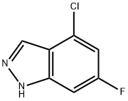 4-CHLORO-6-FLUOROINDAZOLE Structure
