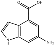 1H-Indole-4-carboxylic acid, 6-aMino- Structure