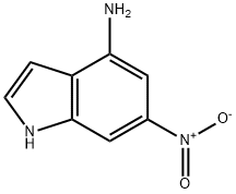 1H-인돌-4-aMine,6-니트로- 구조식 이미지