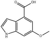 1H-Indole-4-carboxylic acid, 6-Methoxy- Structure