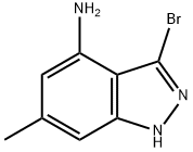 3-Bromo-6-methyl-1H-Indazol-4-amine Structure