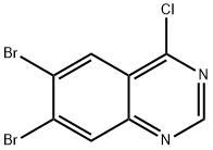 퀴나졸린,6,7-DIBROMO-4-클로로- 구조식 이미지