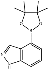 4-(4,4,5,5-TETRAMETHYL-[1,3,2]DIOXABOROLAN-2-YL)-1H-INDAZOLE 구조식 이미지