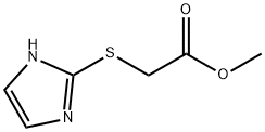 Acetic  acid,  2-(1H-imidazol-2-ylthio)-,  methyl  ester Structure