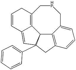 4H-Diindeno[7,1-cd:1',7'-ef]phosphocin,5,6,10,11,12,13-hexahydro-5-phenyl-, (11aS)- (9CI) 구조식 이미지