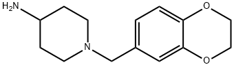 4-Piperidinamine,  1-[(2,3-dihydro-1,4-benzodioxin-6-yl)methyl]- Structure