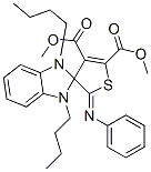 (Z)-DIMETHYL 1,3-DIBUTYL-2'-(PHENYLIMINO)-1,3-DIHYDRO-2'H-SPIRO[BENZO[D]IMIDAZOLE-2,3'-THIOPHENE]-4',5'-DICARBOXYLATE Structure