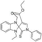 ETHYL 1,3-DIETHYL-1'-PHENYL-2'-THIOXO-1,1',2',3-TETRAHYDROSPIRO[BENZO[D]IMIDAZOLE-2,3'-PYRROLE]-4'-CARBOXYLATE Structure