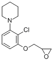 Piperidine, 1-[2-chloro-3-(oxiranylmethoxy)phenyl]- Structure