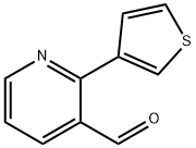 2-(3-Thienyl)-3-pyridinecarboxaldehyde 구조식 이미지