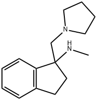 메틸-(1-피롤리딘-1-일메틸-인단-1-일)-아민 구조식 이미지