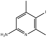 2-AMINO-4,6-DIMETHYL-5-IODOPYRIDINE 구조식 이미지