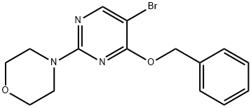 4-(4-BENZYLOXY-5-BROMOPYRIMIDIN-2-YL)MORPHOLINE 구조식 이미지