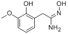 N-HYDROXY-2-(2-HYDROXY-3-METHOXY-PHENYL)-ACETAMIDINE Structure