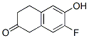 2(1H)-Naphthalenone,  7-fluoro-3,4-dihydro-6-hydroxy- 구조식 이미지