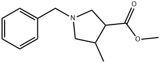 METHYL-1-BENZYL-4-METHYL-PYRROLIDINE-3-CARBOXYLATE Structure