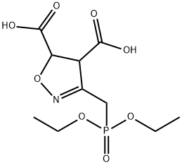 4,5-Isoxazoledicarboxylic  acid,  3-[(diethoxyphosphinyl)methyl]-4,5-dihydro- Structure