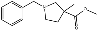 Methyl 1-benzyl-3-methylpyrrolidine-3-carboxylate Structure