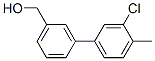 3-(3-Chloro-4-methylphenyl)benzyl alcohol Structure