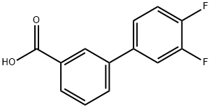 3-BIPHENYL-3',4'-DIFLUORO-CARBOXYLIC ACID
 Structure