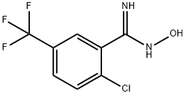 2-CHLORO-N-HYDROXY-5-TRIFLUOROMETHYL-BENZAMIDINE Structure