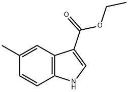 1H-Indole-3-carboxylic acid, 5-Methyl-, ethyl ester Structure