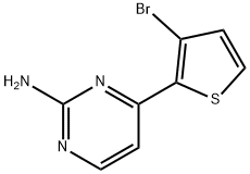 4-(3-BROMO-2-THIENYL)-2-PYRIMIDINAMINE 구조식 이미지