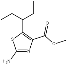 Methyl 2-amino-5-pent-3-yl-1,3-thiazole-4-carboxylate Structure