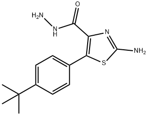 2-AMino-5-(4-(tert-butyl)phenyl)thiazole-4-carbohydrazide Structure