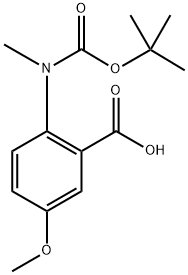 ANTHRANILIC ACID, N-BOC-N-METHYL-5-METHOXY
 Structure