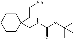 2-(1-N-BOC-AMINOMETHYL-CYCLOHEXYL)-ETHYLAMINE
 Structure