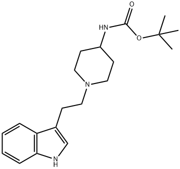 1-N-(3'-INDOLE)ETHYL-4-BOC-AMINOPIPERIDINE
 Structure