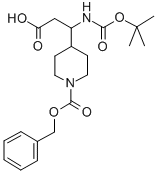3-N-BOC-AMINO-3-(4'-CBZ)PIPERIDINE-PROPIONIC ACID
 구조식 이미지