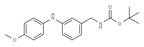 N-(3-BOC-AMINOMETHYLPHENYL)-N-(4-METHOXYPHENYL)AMINE
 Structure