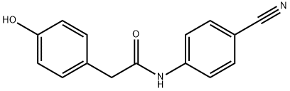 N-(4-CYANO-PHENYL)-2-(4-HYDROXY-PHENYL)-ACETAMIDE
 Structure