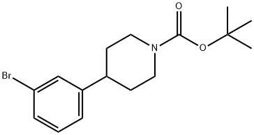 4-(3-브로모-페닐)-1-N-BOC-피페리딘 구조식 이미지