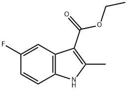 5-플루오로-2-메틸린돌-3-카르복실산에틸에스테르 구조식 이미지