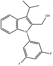 1-(3',5'-DIFLUOROPHENYL)-2-HYDROXYMETHYL-3-ISOPROPYLINDOLE
 Structure