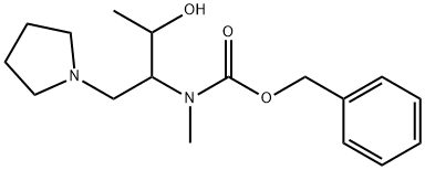 1-PYRROLIDIN-2-(N-CBZ-N-METHYL)AMINO-3-HYDROXYL-BUTANE
 Structure