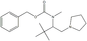 (2,2-DIMETHYL-1-PYRROLIDIN-1-YLMETHYL-PROPYL)-METHYL-CARBAMIC ACID BENZYL ESTER
 Structure