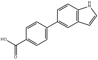 4-(5'-INDOLE)BENZOIC ACID
 Structure